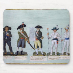 Een krantenverkoper, een burger die klaar is om te muismat