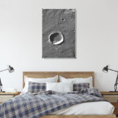 Een krater op Mars Canvas Afdruk (Insitu (Slaapkamer))