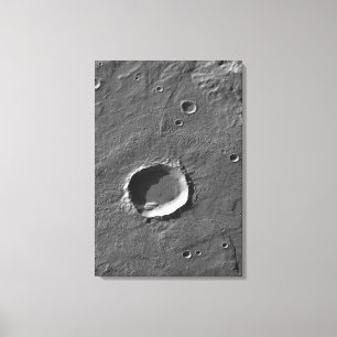 Een krater op Mars Canvas Afdruk