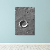 Een krater op Mars Canvas Afdruk (Insitu (Houten vloer))