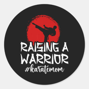 Een krijger opvoeden Karate moeder Karate moeder K Ronde Sticker