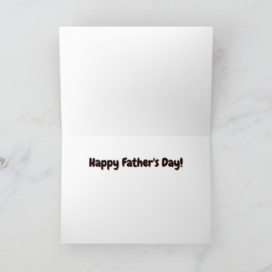 Een krijtbordhulde: Ik ❤️ Papa Kaart (Binnen)