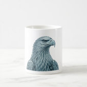 Een kristallen adelaar in een koninklijke pose: koffiemok (Center)