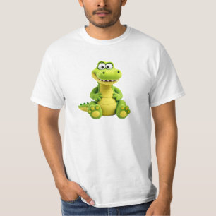 Een krokodil tekenen. t-shirt