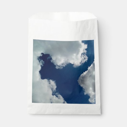 Een kromming in de wolken bedankzakje (Voorkant)