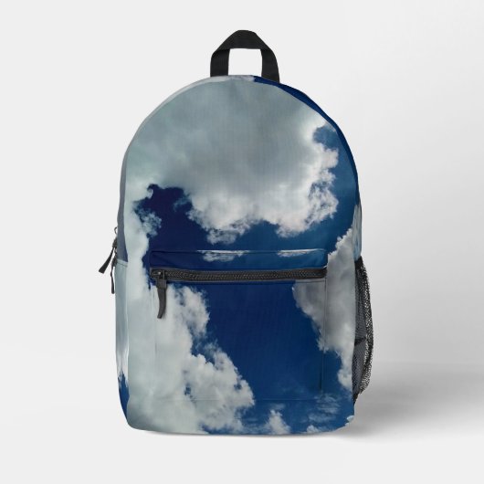 Een kromming in de wolken bedrukte rugzak (Voorkant)