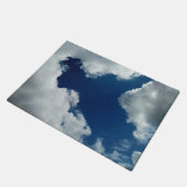 Een kromming in de wolken deurmat (Schuin)