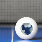 Een kromming in de wolken pingpongbal (Net)