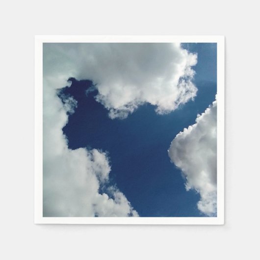 Een kromming in de wolken servet (Voorkant)
