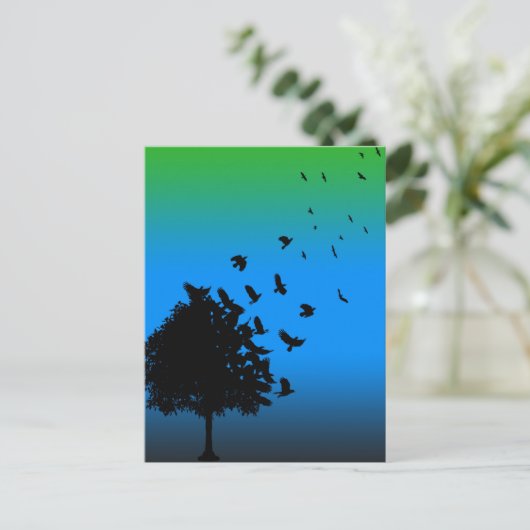 Een kroonboom briefkaart (Staand voorkant)