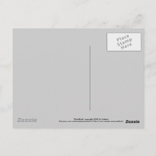 Een kroonboom briefkaart (Achterkant)