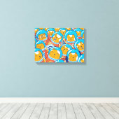 Een kruid van de catstronauts komt uit beeld canvas afdruk (Insitu (Houten vloer))