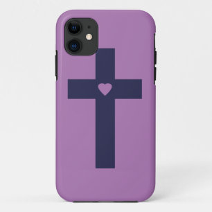 Een kruis met hart Case-Mate iPhone case