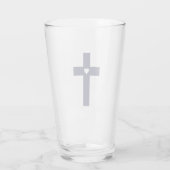 Een Kruis Met Hart Heilige Liefde Kunst Glas (Achterkant)