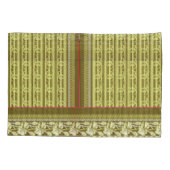 Een kruissteek patroon van een vaas met bloemen kussensloop (Achterkant)