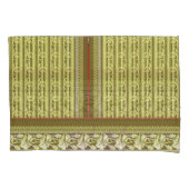 Een kruissteek patroon van een vaas met bloemen kussensloop (Voorkant)