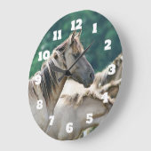 Een kudde Brumby Horses uit Australië Grote Klok (Hoek)