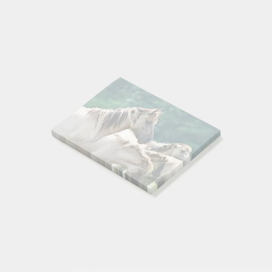 Een kudde Brumby Horses uit Australië Post-it® Notes (Schuin)