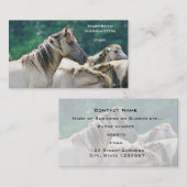 Een kudde Brumby Horses uit Australië Visitekaartje (Voorkant / Achterkant)