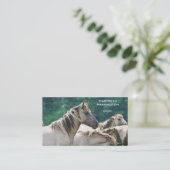 Een kudde Brumby Horses uit Australië Visitekaartje (Staand voorkant)