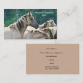 Een kudde Brumby Horses uit Australië Visitekaartje (Voorkant / Achterkant)