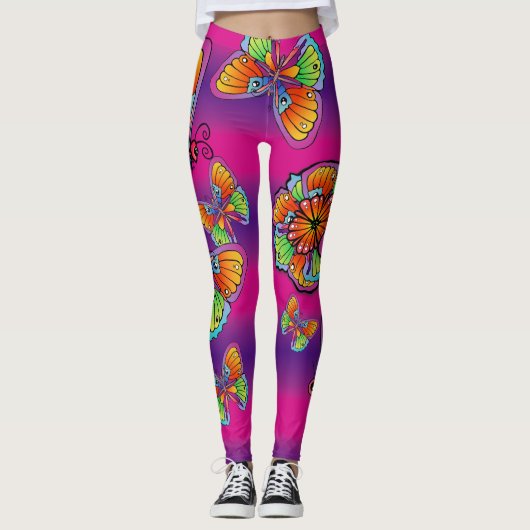 Een kudde Butterflies Leggings (Voorkant)