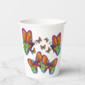 Een kudde Butterflies Papieren Bekers (Voorkant)