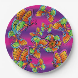 Een kudde Butterflies Papieren Bordje