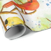 Een kudde veren cadeaupapier (Rol Hoek)