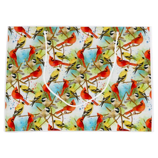 Een kudde veren groot cadeauzakje (Voorkant)