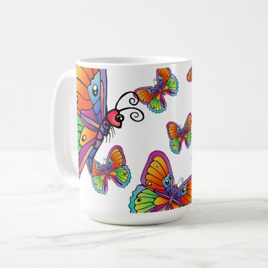 Een kudde vlinders Mok (Voorkant links)