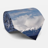 een kudde wolken aan de blauwe hemel stropdas (Opgerold)