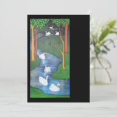 Een kudde Zeven Zwans-A-Zwemmen (Staand voorkant)