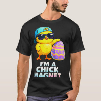Een Kuiken Magneet Grappige Pasen Kuiken Woordspel T-shirt