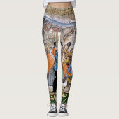 Een  kunstafdruk leggings (Voorkant)
