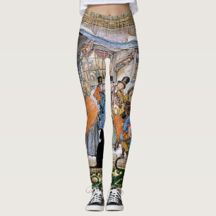 Een  kunstafdruk leggings