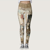 Een  kunstafdruk leggings (Voorkant)