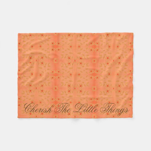 Een kunstbloem fleece deken (Voorkant (Horizontaal))