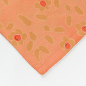 Een kunstbloem fleece deken (Hoek)