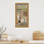 Een kunstenaar die het interieur van een tuinschil poster (Keuken)
