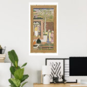 Een kunstenaar die het interieur van een tuinschil poster (Thuiskantoor)