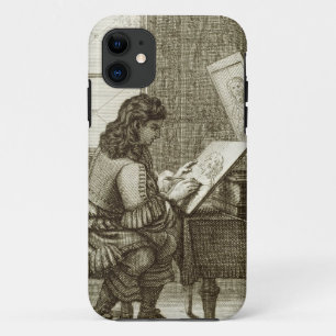 Een kunstenaar die kopieert op een graveerplaat, g Case-Mate iPhone case