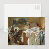 Een kunstenaar in zijn Studio door John Singer Sar Briefkaart (Voorkant / Achterkant)