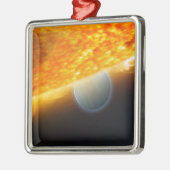 Een kunstenaarsimpressie 3 metalen ornament (Links)