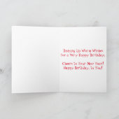 "Een kunstenaarsontbijt" verjaardagskaart Kaart (Binnen)