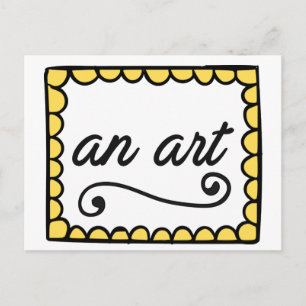 Een kunstkaart briefkaart