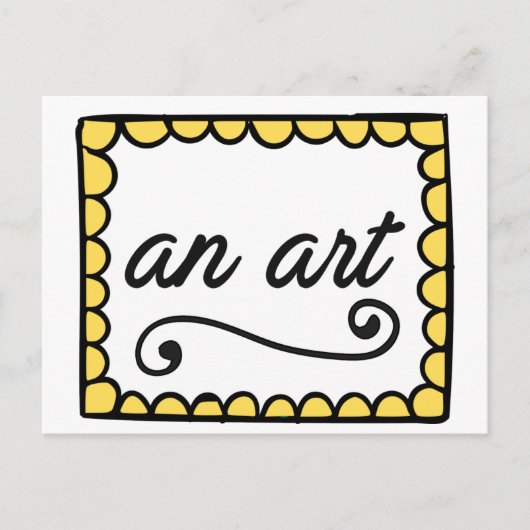 Een kunstkaart briefkaart (Voorkant)