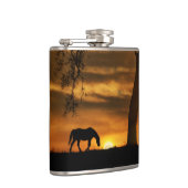 Een kunstkolf voor paarden en eikenbomen heupfles (Rechts)