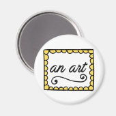 Een kunstmagneet magneet (Voorkant / Achterkant)