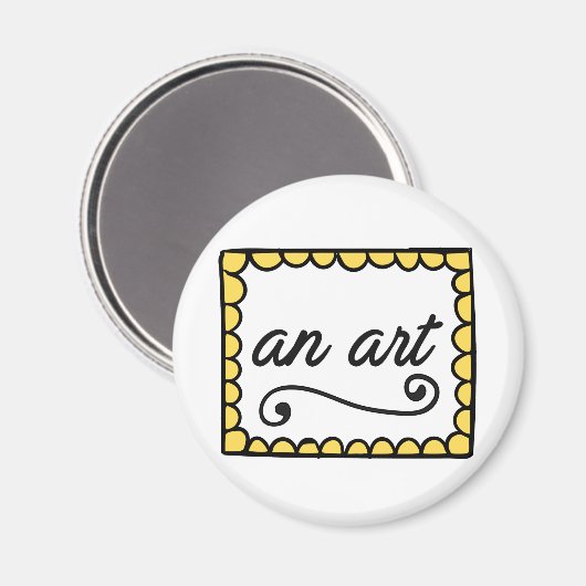 Een kunstmagneet magneet (Voorkant / Achterkant)